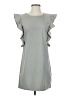 Essue Solid Gray Casual Dress Size S - photo 1