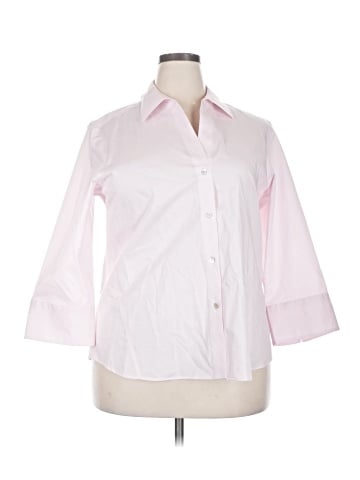 Foxcroft 3/4 Sleeve Button-Down Shirt (view 1)