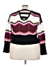 Assorted Brands Chevron-herringbone Burgundy Pullover Sweater Size 3X - photo 2