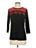 Susan Graver Black 3/4 Sleeve Top Size XS - photo 1