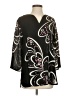 Bob Mackie 100% Polyester Black 3/4 Sleeve Blouse Size XS - photo 1