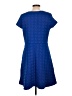 Como Vintage Solid Blue Casual Dress Size L - photo 2