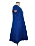 Como Vintage Solid Blue Casual Dress Size L - photo 4