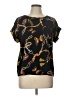 Assorted Brands 100% Polyester Black Short Sleeve Blouse Size L - photo 1