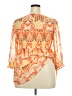 Torrid Orange 3/4 Sleeve Blouse Size 2X Plus (2) - photo 2