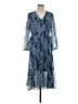 Joie 100% Polyester Paisley Blue Cocktail Dress Size S - photo 1