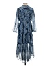 Joie 100% Polyester Paisley Blue Cocktail Dress Size S - photo 2