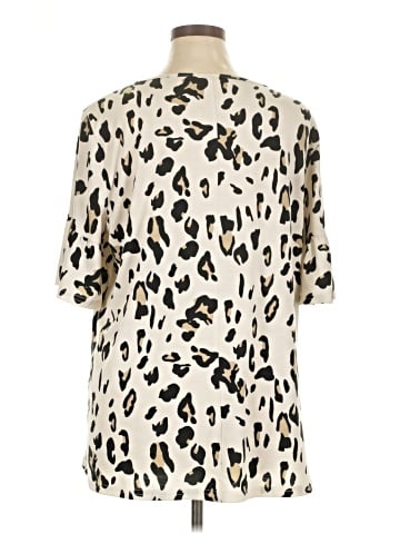 Tickled Teal Short Sleeve Blouse (view 2)