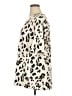 Tickled Teal Animal Print Ivory Short Sleeve Blouse Size 1X - photo 5