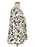 Tickled Teal Animal Print Ivory Short Sleeve Blouse Size 1X - photo 4