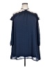 Xhilaration 100% Polyester Blue 3/4 Sleeve Blouse Size XXL - photo 1