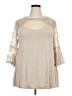 Torrid Tan 3/4 Sleeve Top Size 2X Plus (2) - photo 1