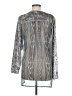 Adore 100% Polyester Silver Long Sleeve Blouse Size M - photo 1