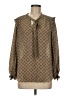 Max Studio Brown Long Sleeve Blouse Size M - photo 1