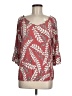 Naif Red 3/4 Sleeve Blouse Size M - photo 1