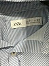 Zara Blue Long Sleeve Button-Down Shirt Size 7 - photo 3