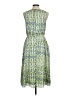 The Limited 100% Polyester Print Green Cocktail Dress Size M - photo 2