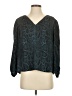 Rebecca Taylor 100% Silk Teal Blouse Size 4 - photo 1