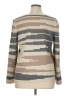 Investments Stripes Tan Pullover Sweater Size 1X - photo 2
