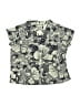 Bonpoint 100% Cotton Print Green Blue Short Sleeve Button-Down Shirt Size 2 - photo 1