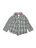 Carter's 100% Cotton Checkered-gingham Black Long Sleeve Button-Down Shirt 6-9 MO / 9 MO - photo 1
