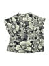 Bonpoint 100% Cotton Print Green Blue Short Sleeve Button-Down Shirt Size 2 - photo 2