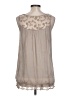 Giusy Gray Sleeveless Blouse Size L - photo 2