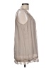 Giusy Gray Sleeveless Blouse Size L - photo 4