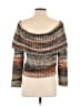 Gilded Intent 100% Viscose Tweed Brown Pullover Sweater Size XS - photo 2