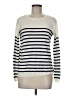 Bee Stitched Stripes Ivory Pullover Sweater Size M - photo 1