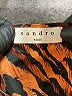 Sandro 100% Silk Animal Print Orange Cocktail Dress Size EU (FR) 40 / US 8 - photo 7