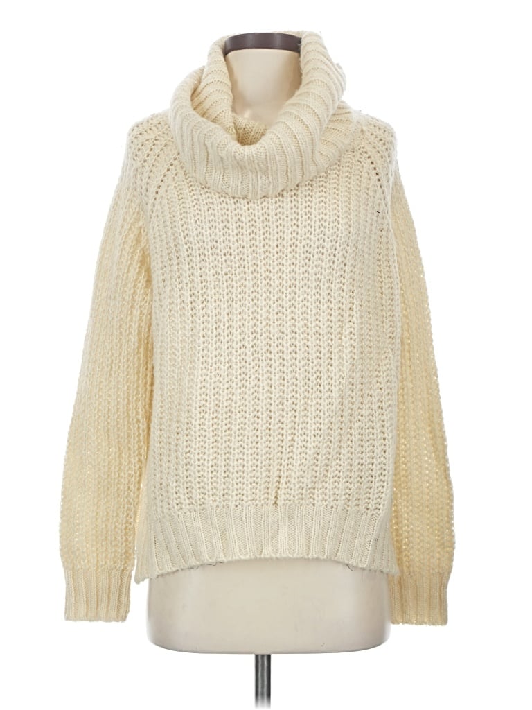 Pre-owned Dreamers Turtleneck Sweater In White