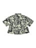 Bonpoint 100% Cotton Tropical Green Short Sleeve Button-Down Shirt Size 4 - photo 1
