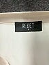 Reset 100% Polyester Ivory Short Sleeve Blouse Size M - photo 7