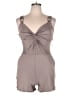 Derek Heart Solid Gray Romper Size XL - photo 1
