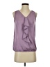 Ann Taylor LOFT 100% Polyester Purple Sleeveless Blouse Size XS - photo 1