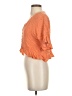 Unbranded Orange Short Sleeve Blouse Size S - photo 5