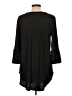Reba Solid Black Casual Dress Size L - photo 2