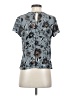 Maurices 100% Rayon Gray Short Sleeve Blouse Size S - photo 2