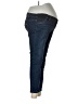Indigo Blue Solid Blue Jeans Size Med Maternity - photo 4