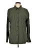 Sanctuary Stripes Green Long Sleeve Button-Down Shirt Size L - photo 1