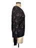 Happy Sheep Hearts Black Pullover Sweater Size XS - photo 4