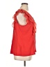Ann Taylor 100% Polyester Red Sleeveless Blouse Size XL - photo 4