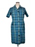 Pendleton Plaid Blue Casual Dress Size 16 - photo 1