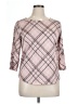 Adrienne Vittadini Argyle Pink 3/4 Sleeve Blouse Size XL - photo 1