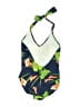 Cherokee Tropical Blue One Piece Swimsuit Size 10 - photo 2