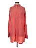 South Beach 100% Viscose Red Orange Long Sleeve Button-Down Shirt Size 2 - photo 1