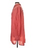 South Beach 100% Viscose Red Orange Long Sleeve Button-Down Shirt Size 2 - photo 5
