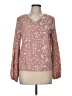 Shein 100% Polyester Pink Long Sleeve Blouse Size 6 - photo 1