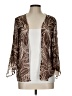 Eva Blue 100% Rayon Brown Kimono Size 10 - photo 1